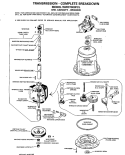 TRANSMISSION - COMPLETE BREAKDOWN Diagram and Parts List for WWC7000FCL  General Electric Washer