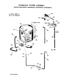 HYDRAULIC SYSTEM ASSEMBLY Diagram and Parts List for WWC7500FCL  General Electric Washer