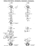 Section Diagram and Parts List for WWC7500FCL  General Electric Washer