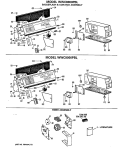 BACKSPLASH & COIN BOX ASSEMBLY Diagram and Parts List for WWC8000PBL  General Electric Washer