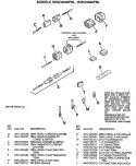 Section Diagram and Parts List for WWC8000PBL  General Electric Washer