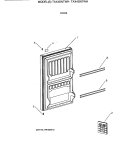 DOOR Diagram and Parts List for TAX4DNTWH  General Electric Refrigerator