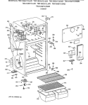 CABINET Diagram and Parts List for TBX16SIYCRAD  General Electric Refrigerator