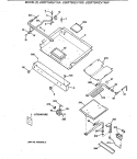 Section Diagram and Parts List for JGBP79AEV1AA  General Electric Range