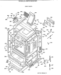 BODY PARTS Diagram and Parts List for JGBP61WEW1WW  General Electric Range