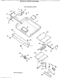 GAS & BURNER PARTS Diagram and Parts List for JGBP61WEW1WW  General Electric Range
