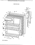 FRESH FOOD DOOR Diagram and Parts List for CTT21GAXCRAA  Hotpoint Refrigerator