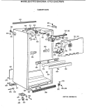 CABINET PARTS Diagram and Parts List for CTT21GAXCRAA  Hotpoint Refrigerator