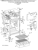 CABINET Diagram and Parts List for CTX16CAYCLAD  Hotpoint Refrigerator