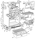 Section Diagram and Parts List for CTX21GKGR  Hotpoint Refrigerator