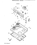 COOKTOP Diagram and Parts List for JBS16V2  General Electric Range