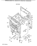 BODY PARTS Diagram and Parts List for JBS30GV2WH  General Electric Range