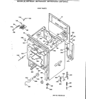 BODY PARTS Diagram and Parts List for JBP75GV2WH  General Electric Range