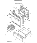 DOOR & DRAWER PARTS Diagram and Parts List for JBS17GV3  General Electric Range