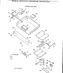 BURNER & GAS PARTS Diagram and Parts List for JGBP79AEV4AA  General Electric Range