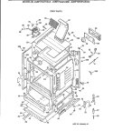 BODY PARTS Diagram and Parts List for JGBP79AEV4AA  General Electric Range