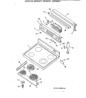 Part Location Diagram of WB36X5766 GE TRIM & BRACKET Assembly