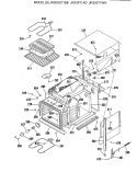 Section Diagram and Parts List for JKS05GT1BB  General Electric Wall Oven