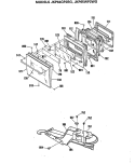 Section Diagram and Parts List for JKP64GP2BG  General Electric Microwave Oven Combo