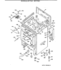 Section Diagram and Parts List for JBP77GS2  General Electric Range