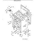 Section Diagram and Parts List for JBP77GV1  General Electric Range