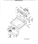 Section Diagram and Parts List for JBP76GV1  General Electric Range