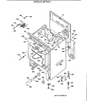 Section Diagram and Parts List for JBP76GV1  General Electric Range