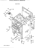 BODY PARTS Diagram and Parts List for JBP66GW1WH  General Electric Range