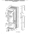 FRESH FOOD DOOR Diagram and Parts List for TFH22PRSAAA  General Electric Refrigerator