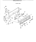 CONTROL PANEL Diagram and Parts List for RB756GT2WW  Hotpoint Range