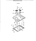 COOKTOP Diagram and Parts List for RB757WT2WW  Hotpoint Range