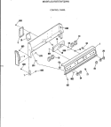 CONTROL PANEL Diagram and Parts List for RB757WT2WW  Hotpoint Range