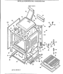 BODY PARTS Diagram and Parts List for RGB628GEV3AD  Hotpoint Range