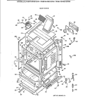 BODY PARTS Diagram and Parts List for RGB744GEV2WH  Hotpoint Range
