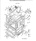 BODY PARTS Diagram and Parts List for RGB745SEV2WH  Hotpoint Range