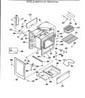 Section Diagram and Parts List for RB557GV1AD  Hotpoint Range