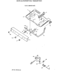 GAS & BURNER PARTS Diagram and Parts List for RGB508ET2AD  Hotpoint Range
