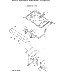 GAS & BURNER PARTS Diagram and Parts List for RGB524PV3AD  Hotpoint Range