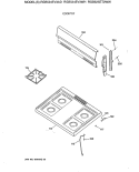 COOKTOP Diagram and Parts List for RGB524EV3AD  Hotpoint Range