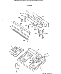 COOKTOP Diagram and Parts List for RGB535GET2AD  Hotpoint Range