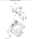 COOKTOP Diagram and Parts List for RB536V1  Hotpoint Range