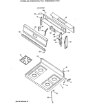 COOKTOP Diagram and Parts List for RGB528GEV1AD  Hotpoint Range