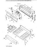 COOKTOP Diagram and Parts List for RGB744WEV1WW  Hotpoint Range