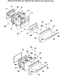 Section Diagram and Parts List for RB755GT1AD  Hotpoint Range