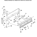 Section Diagram and Parts List for RB755GT1AD  Hotpoint Range