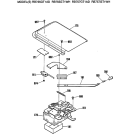 Section Diagram and Parts List for RB755GT1AD  Hotpoint Range
