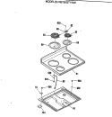 Section Diagram and Parts List for RB756GT1WW  Hotpoint Range