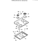 Section Diagram and Parts List for RB754GT1AD  Hotpoint Range