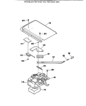 Section Diagram and Parts List for RB754GT1AD  Hotpoint Range