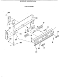 CONTROL PANEL Diagram and Parts List for RB757WT1WW  Hotpoint Range
